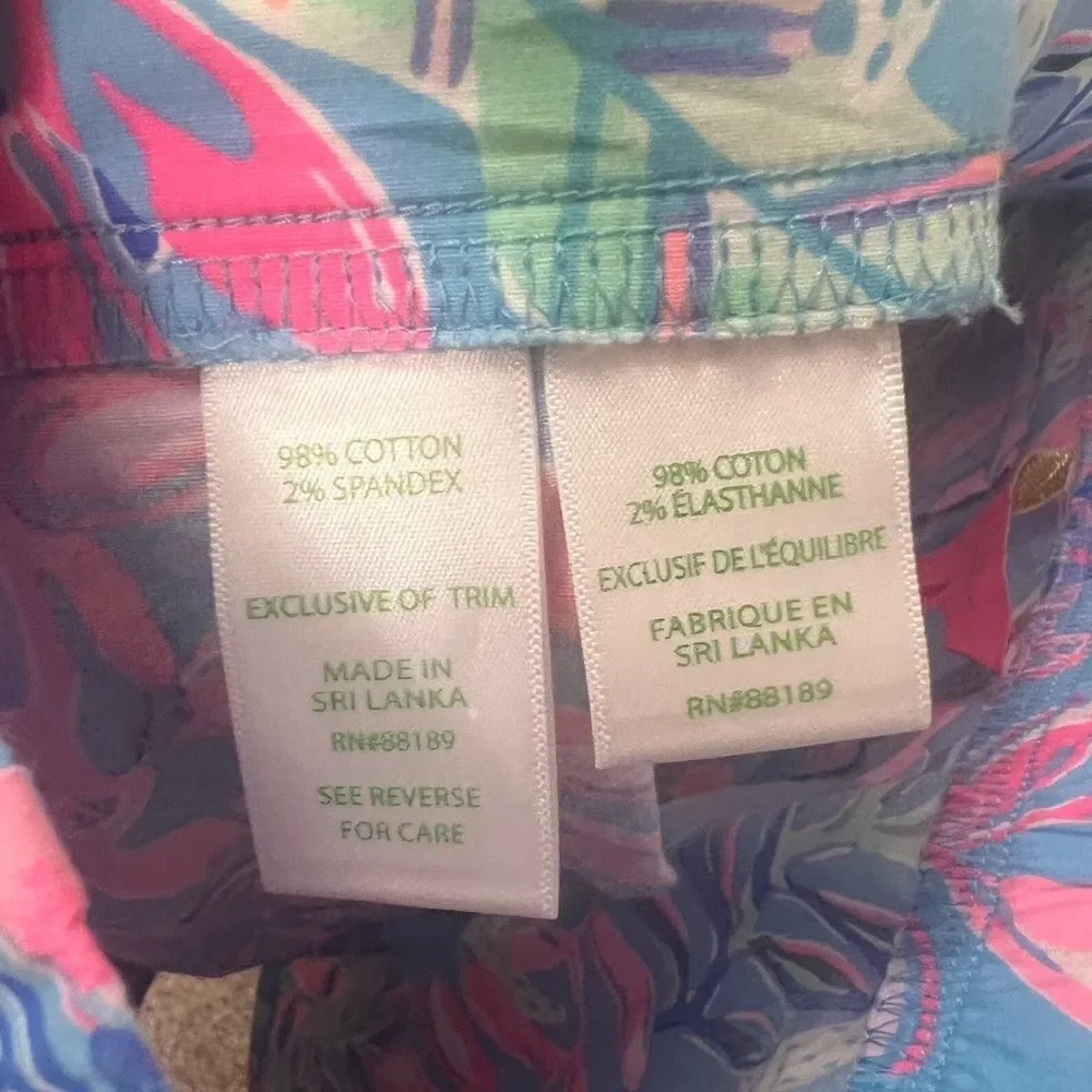 New without tags Lilly Pulitzer Ocean View Vista Al Mar Shorts size Large